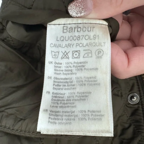 Barbour Calvary Polarquilt Utility Jacket - Dark Olive - Picture 5 of 8